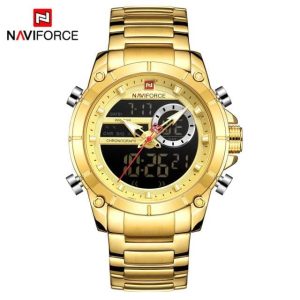 Naviforce NF9163- Golden Watch price In Bangladesh.