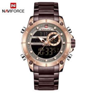 Naviforce NF9163-Coffee Watch price In Bangladesh.