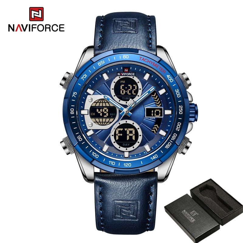 Naviforce Nf 9197 Men's Quartz Wrist Watch Price In Bangladesh-Blue - Image 2