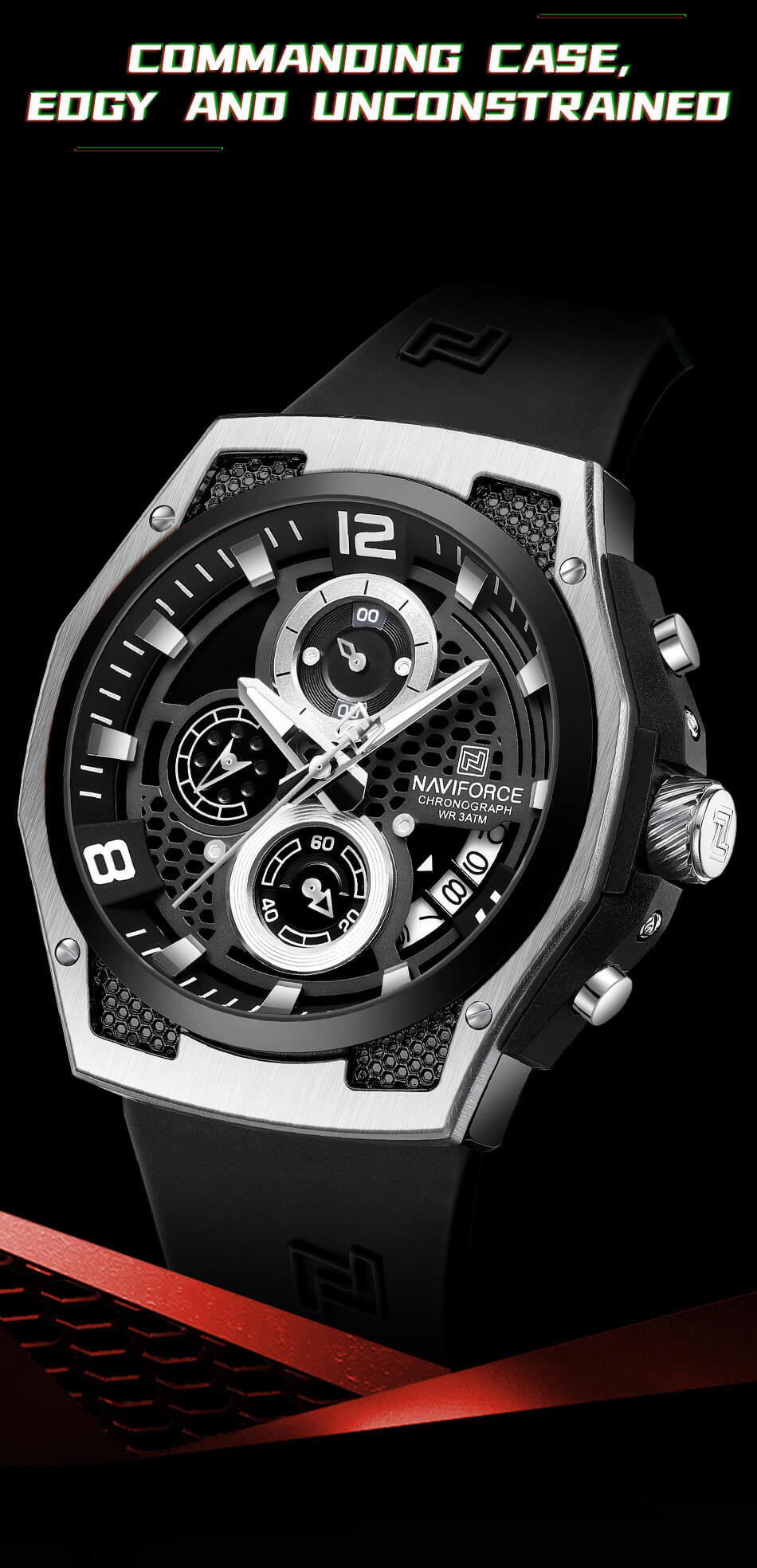 Naviforce Nf 8051t-Black White Watch Price in Bangladesh - Image 6