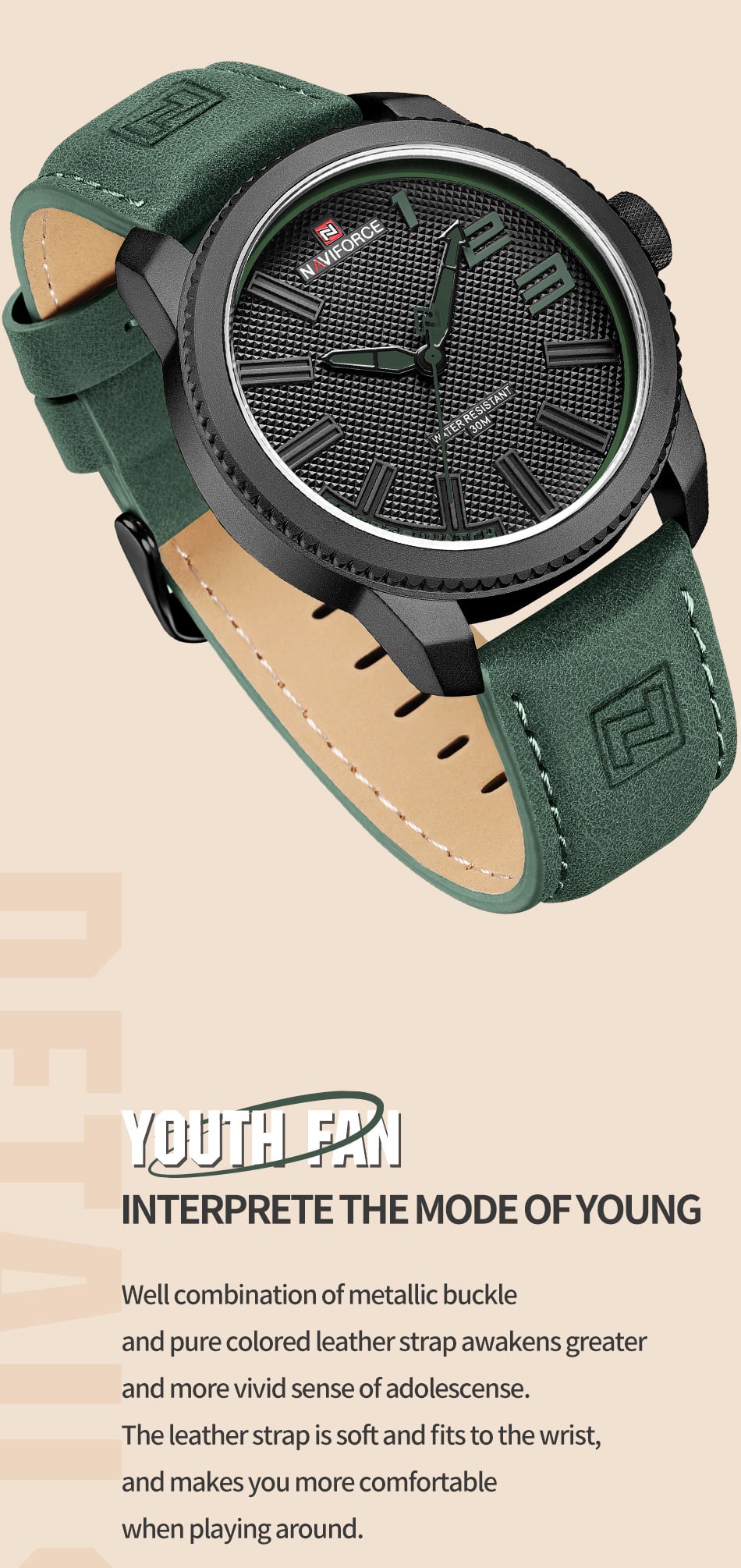 Naviforce 9202-Green Watch Price In Bangladesh. - Image 7