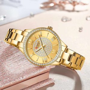 Curren 9084 Analog Party Watch For Ladies .