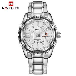 Naviforce NF9117-Silver Watch Price In Bangladesh