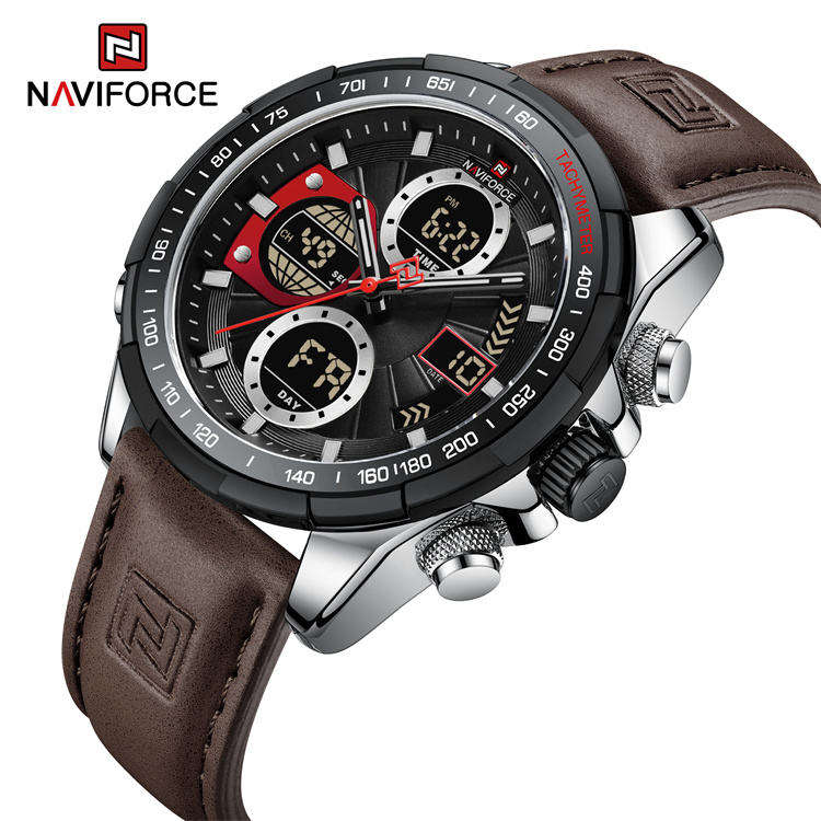 Naviforce Nf 9197 Men's Quartz Wrist Watch Price In Bangladesh-Coffee - Image 2
