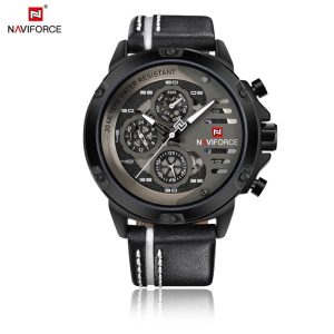 Naviforce NF9110-Black and White Watch Price In Bangladesh.