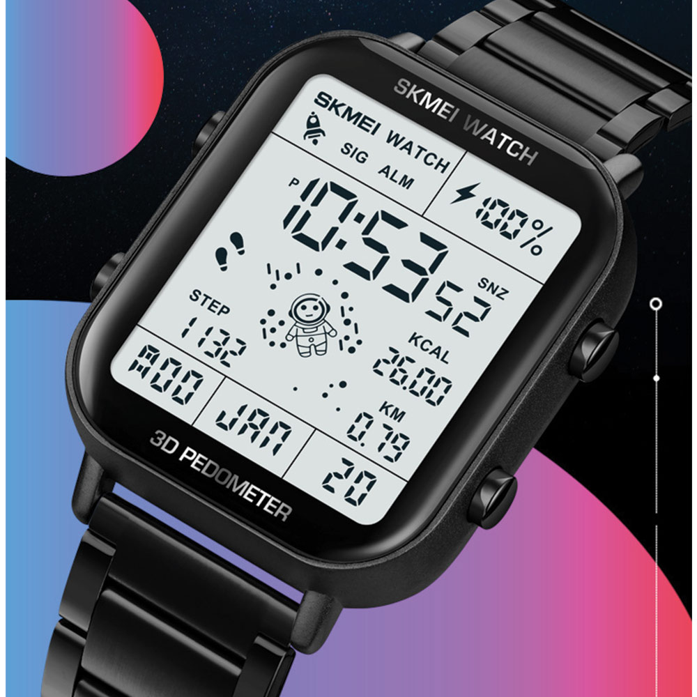 Skmei 1888 Black Watch For Men - Image 2