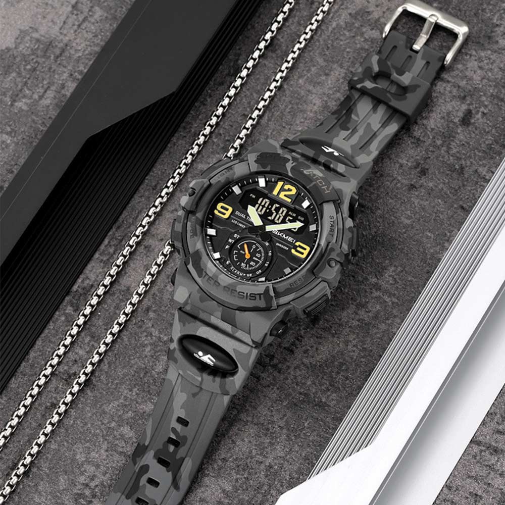 Skmei 2341 Gray Camo Watch For Men - Image 4