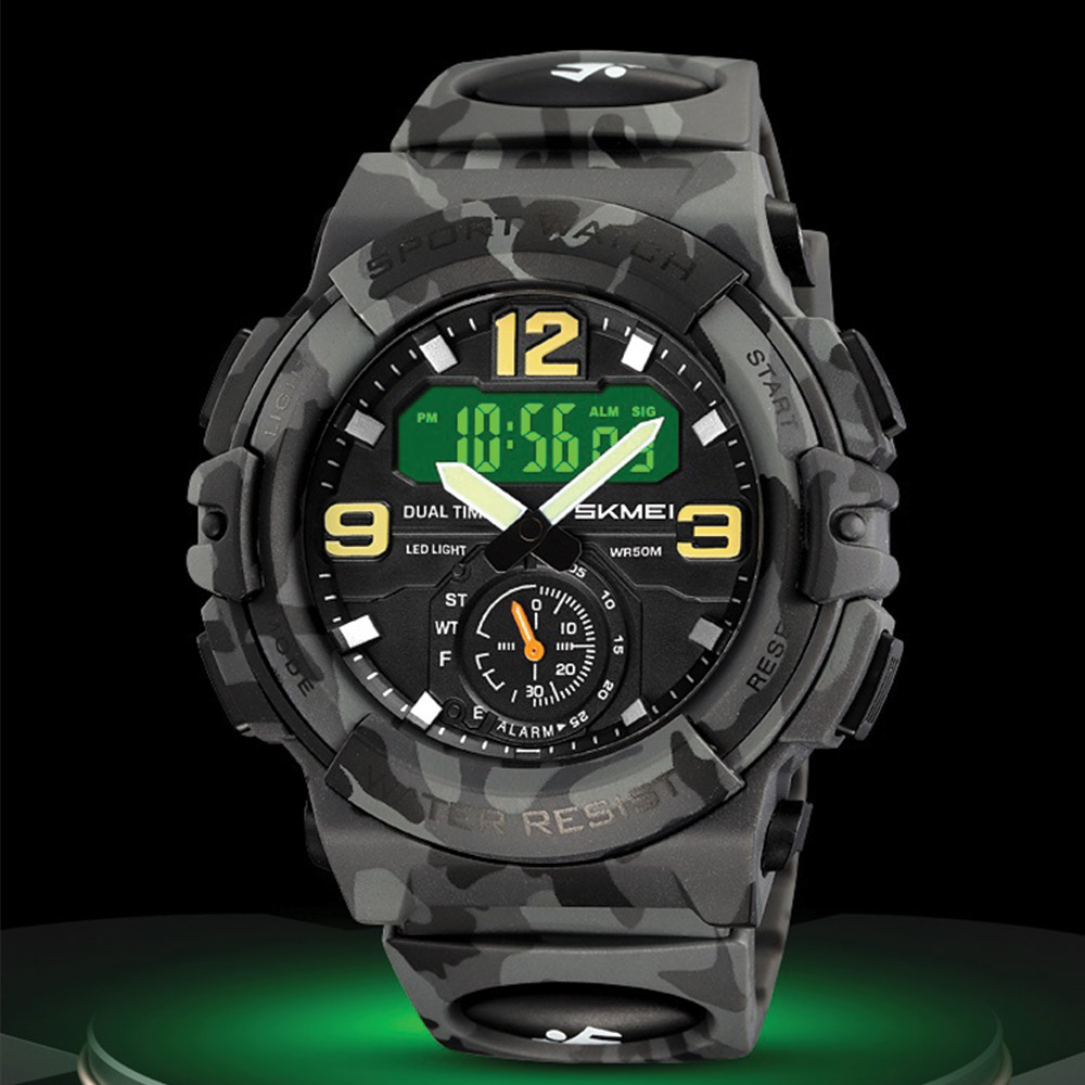 Skmei 2341 Gray Camo Watch For Men - Image 2