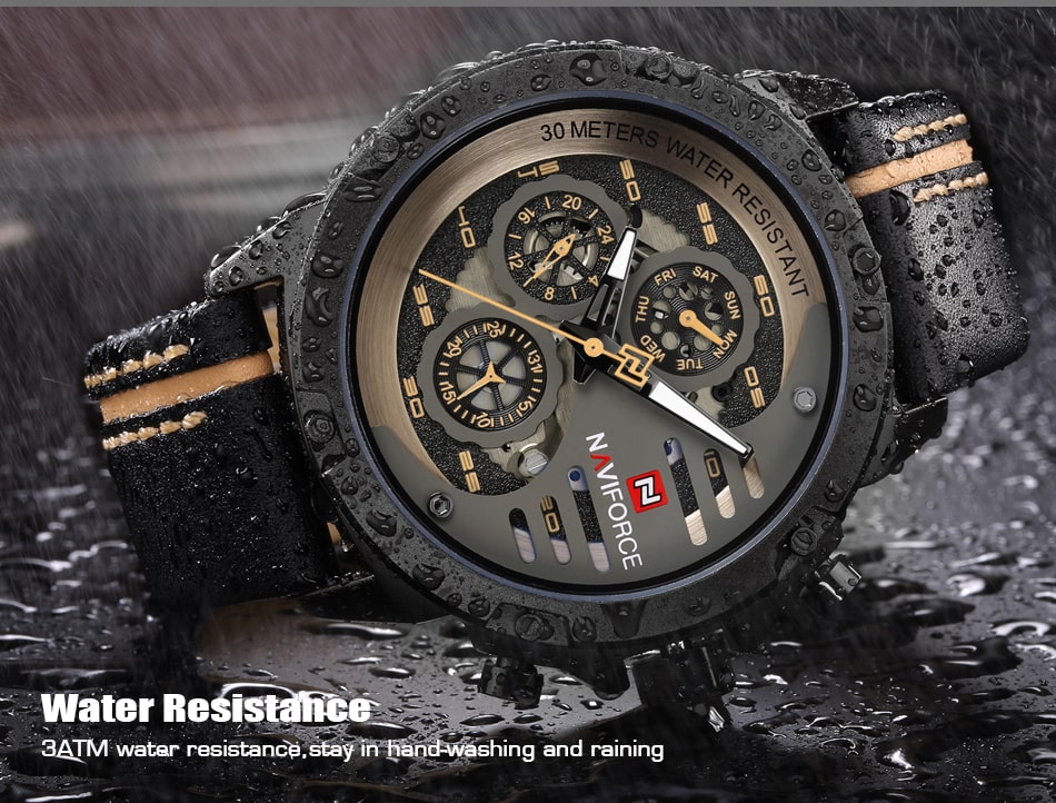 Naviforce NF9110-Black and Yellow Watch Price In Bangladesh. - Image 2