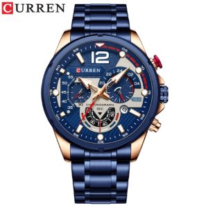 Curren 8395- Blue Watch Price In Bangladesh
