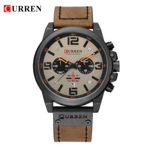 Curren 8314- Light Brown Watch Price In Bangladesh