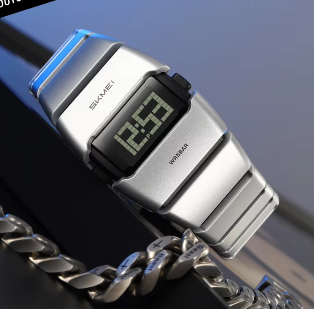 Skmei 2710 Silver Watch For Men's - Image 3